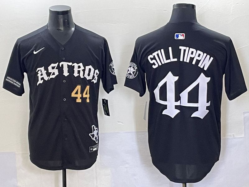 Men 2025 Houston Astros #44 Still Tippin Black Seven generations Joint Name Nike MLB Jersey style 5->houston astros->MLB Jersey